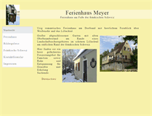 Tablet Screenshot of ferienhaus-weissenohe.de